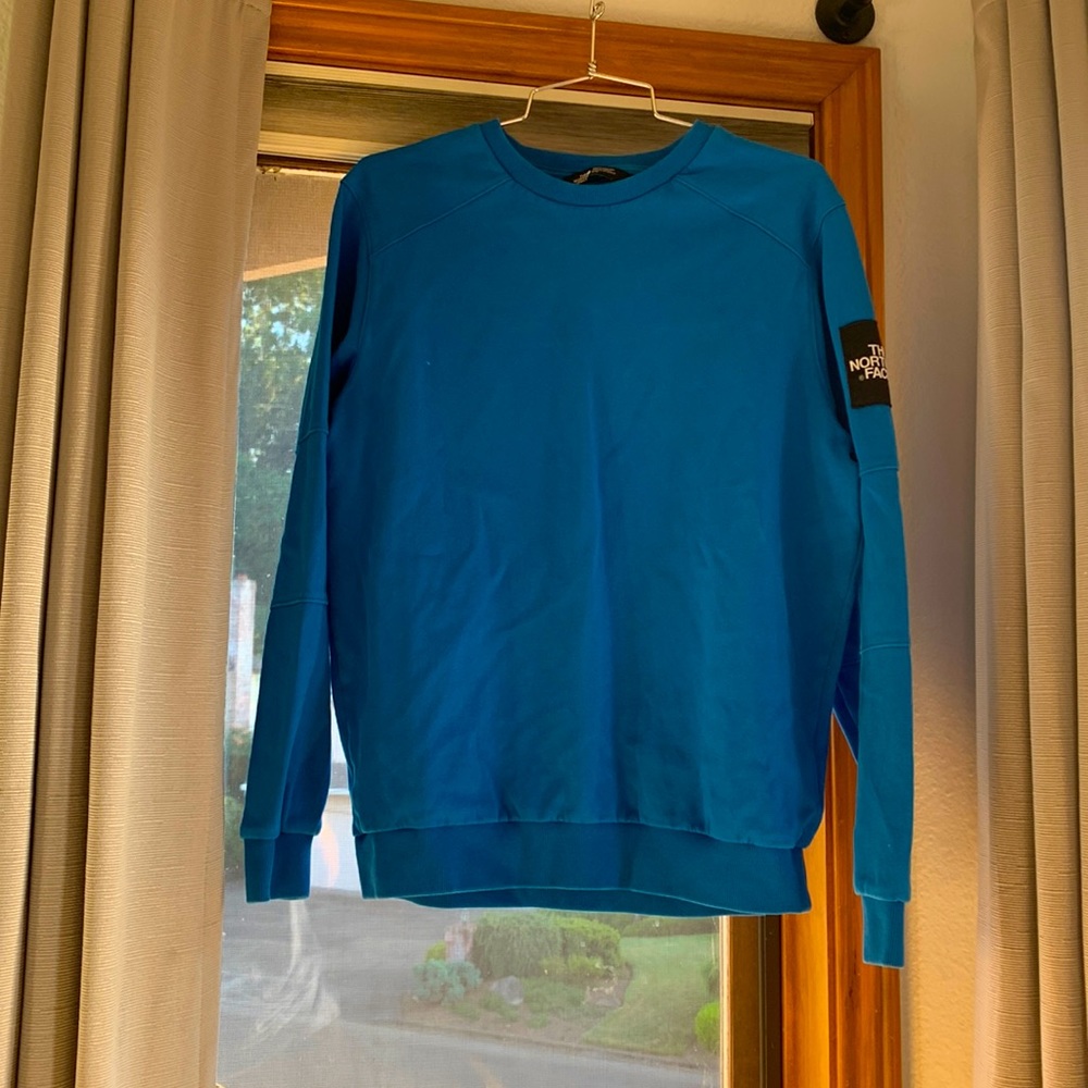 Blue north face crewneck